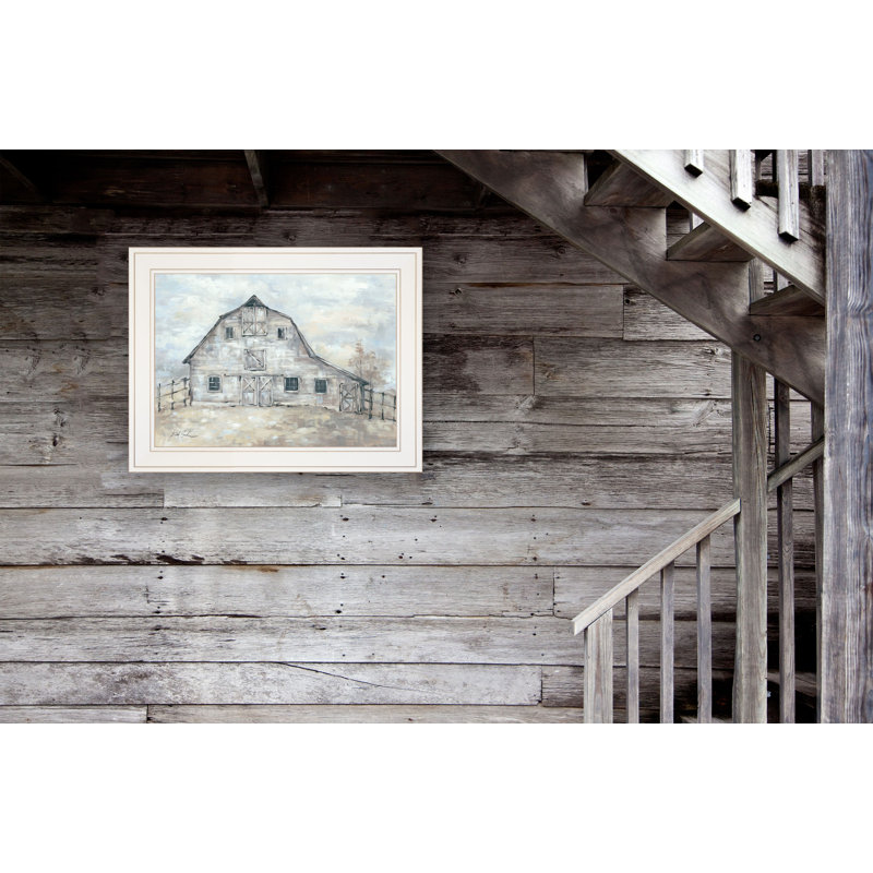 «Rustic Beauty», impression encadrée de décoration murale pour le salon et la maison par Debi Coules, Blanc