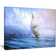 Bless international Vessel In Blue Sea On Canvas Print | Wayfair