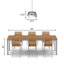 Luminaire suspendu dôme industriel noir et blanc 19,5 po l