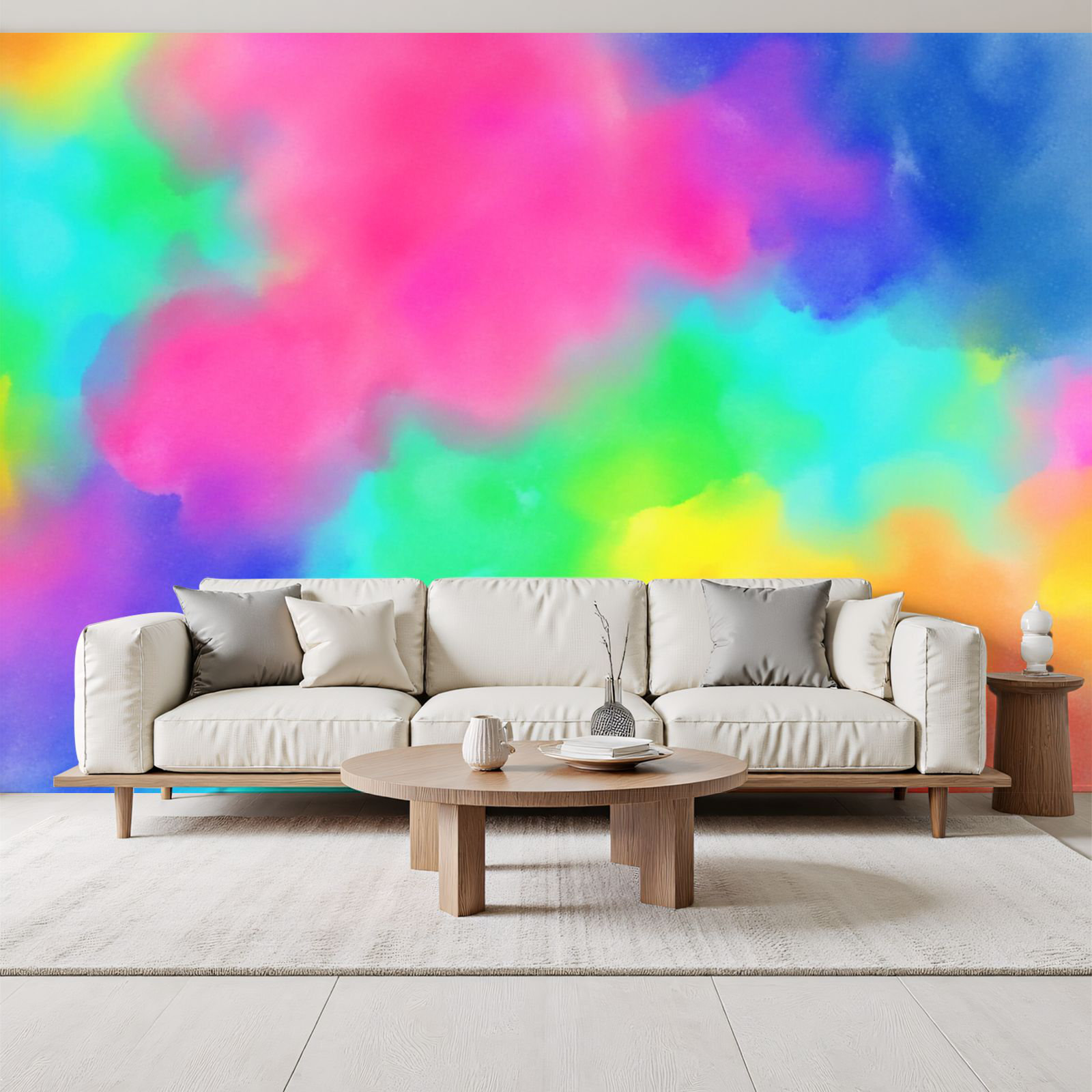 Red Barrel Studio® Boho Peel and Stick Wallpaper Abstract Colorful ...