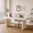 63" Modern Storage Desk in Soft Ivory - Spacious Home Office Writing Table with 4 Drawers & Cable Management, Easy Assembly & Stain-Resistant Finish