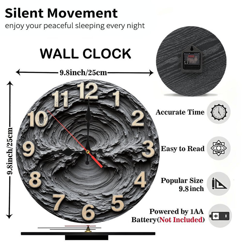 Horloge murale en pierre