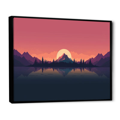 «Bold Sunrise Landscape on Mustic Mountain», reproduction sur toile