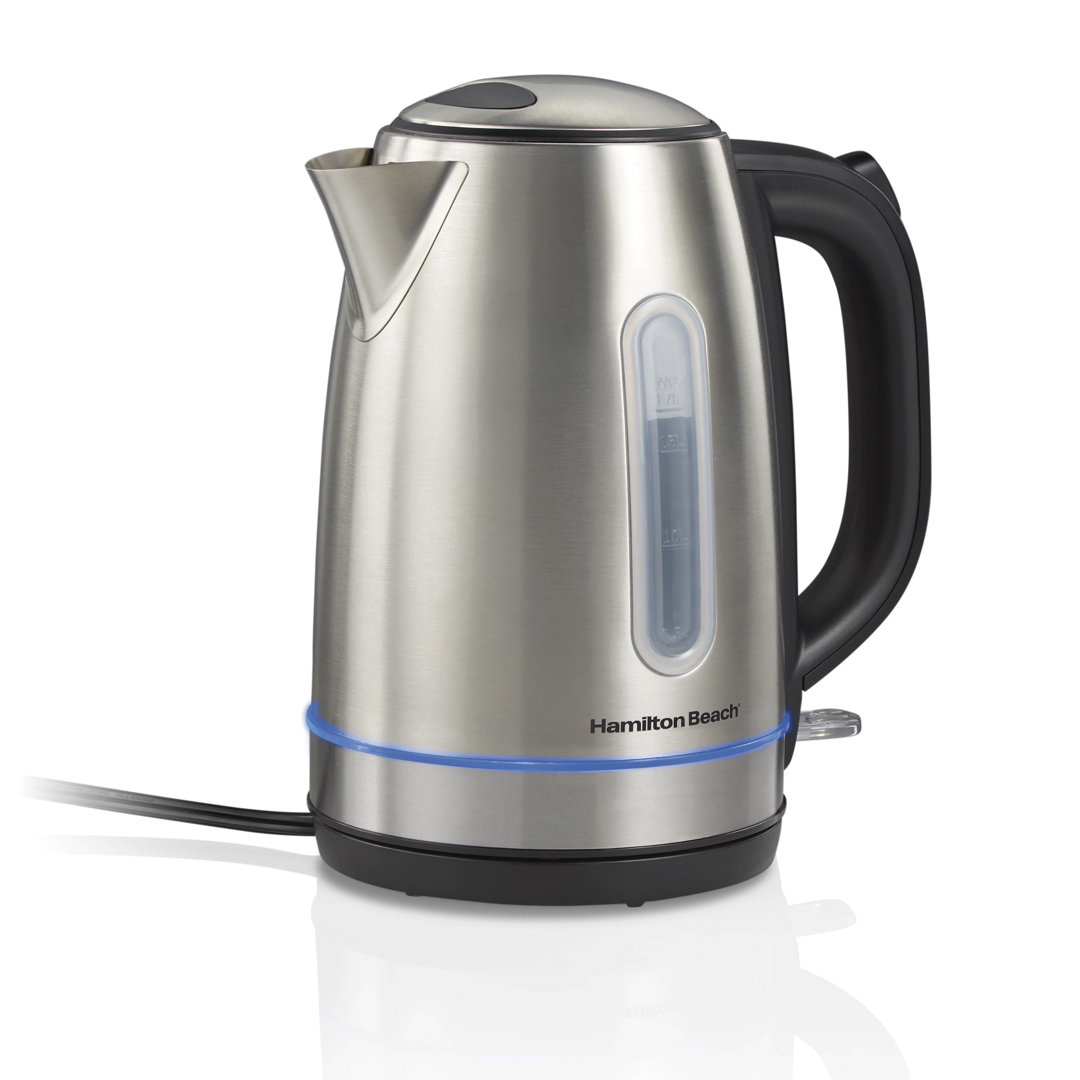 Hamilton Beach® 1.7 L Stainless Steel Electric Kettle With Led Light Ring Hamilton Beach