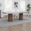 Table de salle à manger Kohl, plateau rectangulaire de 87 po en bois de manguier brun