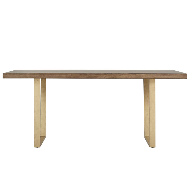 Blake Metal Base Dining Table, Black, Expresso