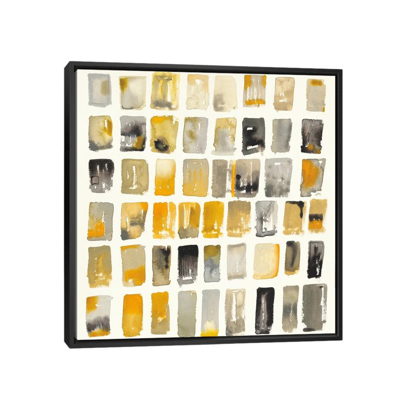 « city windows i », impression sur toile tendue, H 18 po x l 18 po x P 1,5 po, Toile avec cadre noir, Pas de tapis
