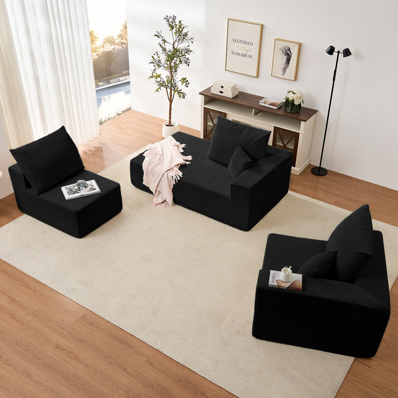 Canapé modulaire 108 po Corduroy