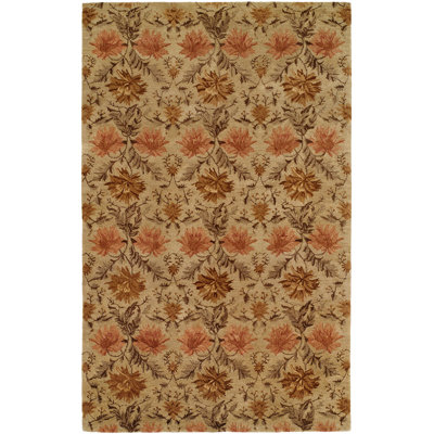 Wool Floral Area Rug