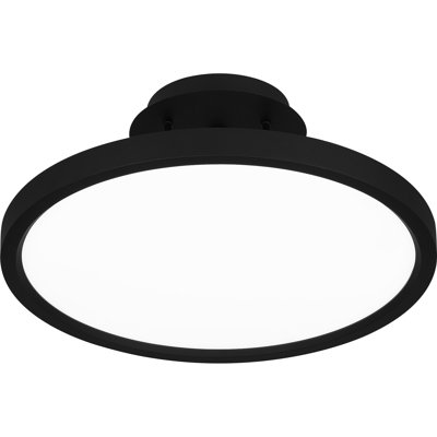 Plafonnier semi-encastré à DEL Out nickel