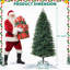 5ft/6ft/7ft Artificial Christmas Tree, 7-Layer Realistic Pine Needles, Sturdy Metal Stand, Indoor/Outdoor Holiday Decor-2131054315