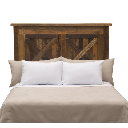 Reclaimed Barnwood Panel Headboard
