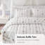 Ensemble de literie brodée avec charme, confort en microfibre, romance juvénile pour les chambres