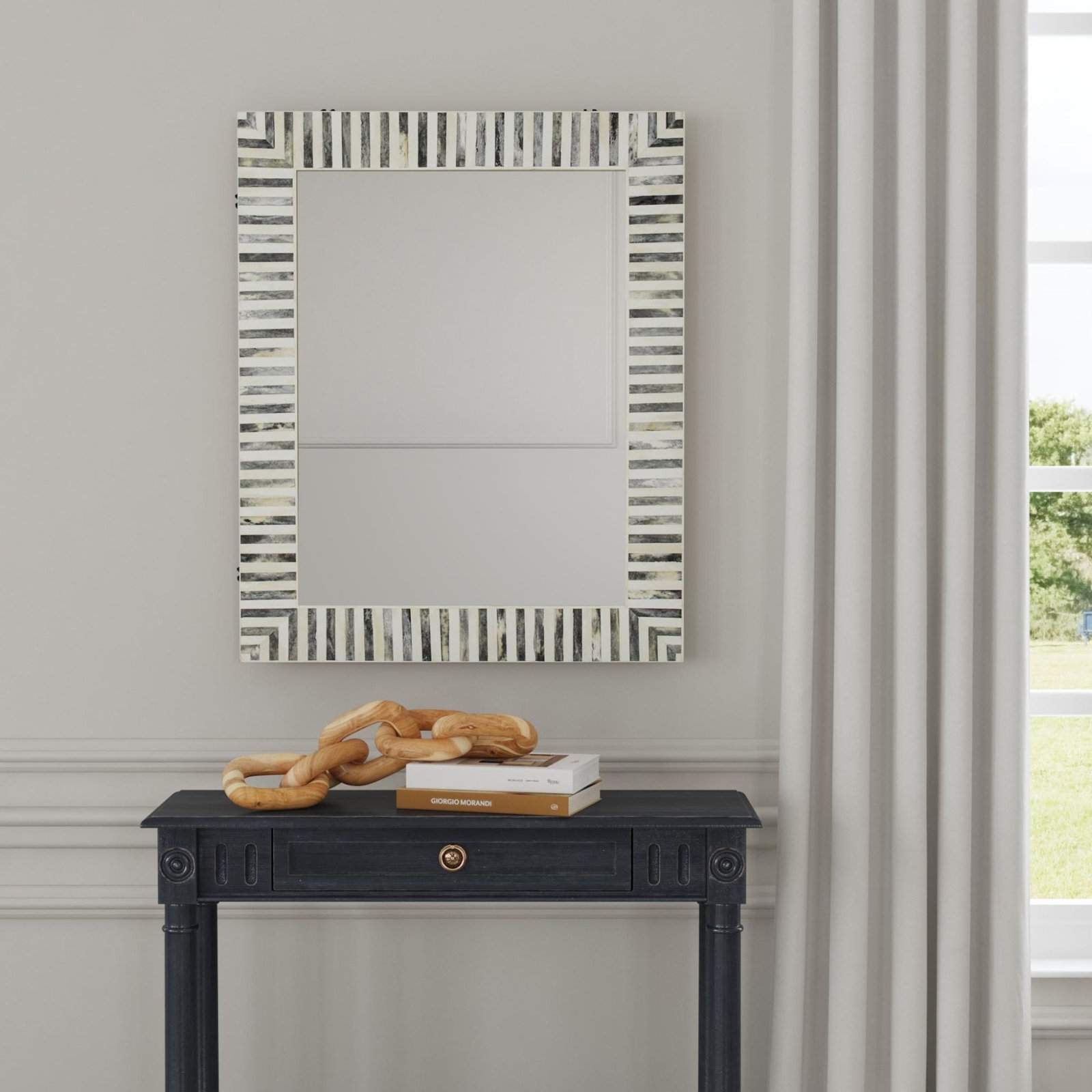 Demson 24" Accent Mirror, Gray