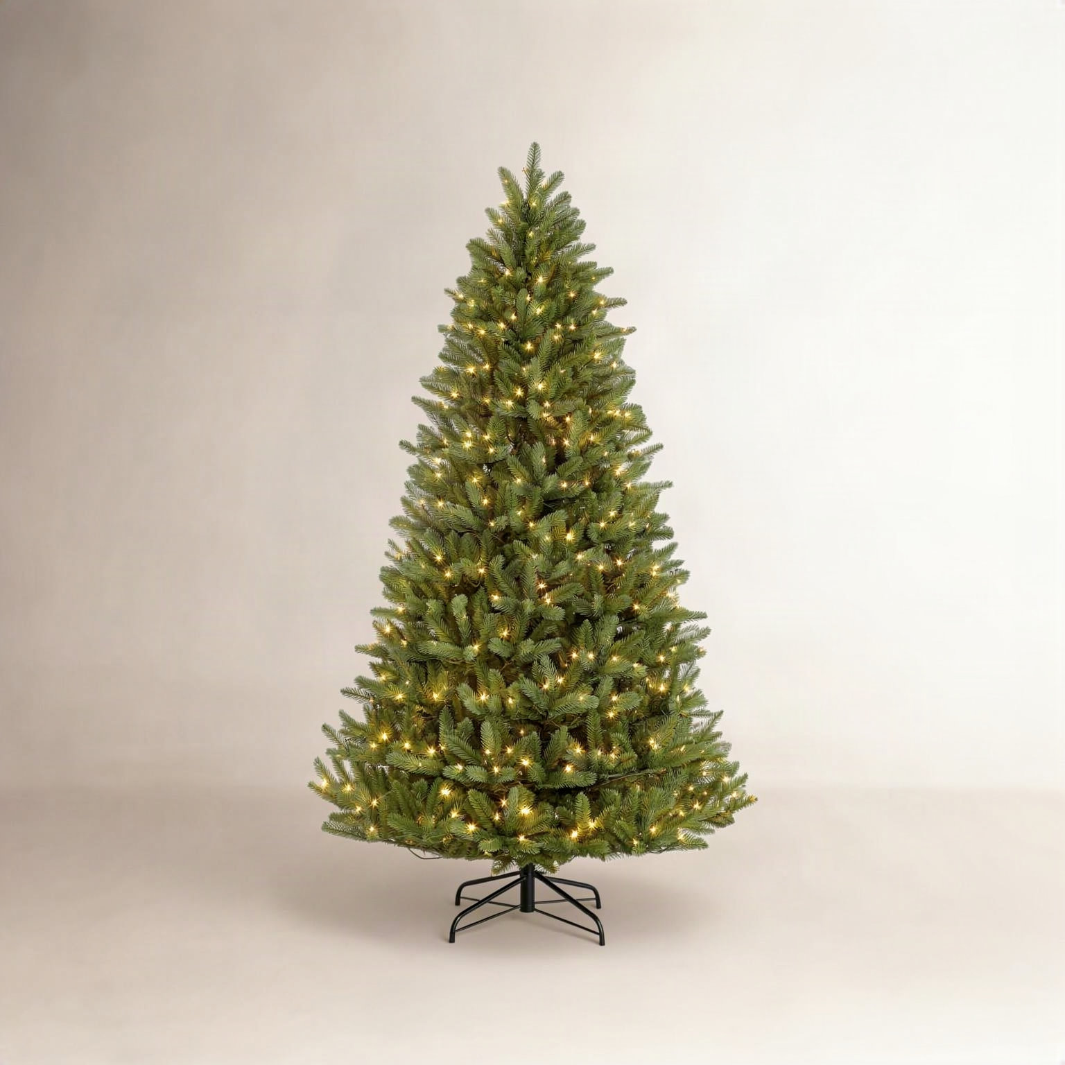 Lighted Artificial Fir Christmas Tree, 6.5' H, 500