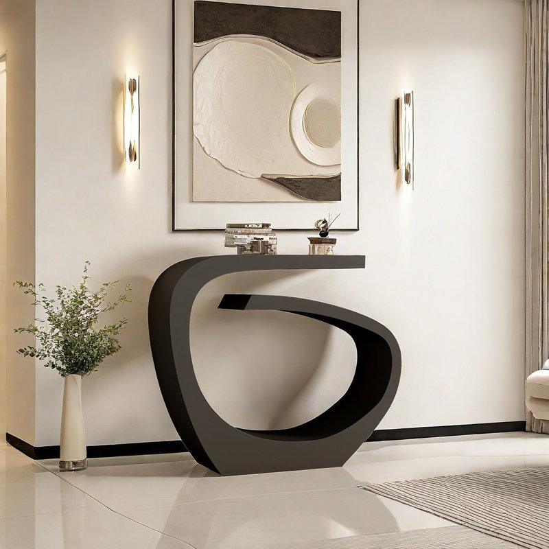 Alquan, 33.46" H x 39.37" W x 11.81" D, Black