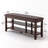 Two-Tier Entryway Shoe Bench With Adjustable Shelves-1834045054