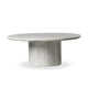 Brennan Marble Coffee Table - Large-White Calacatta Marble