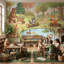 Papier peint nature animaux Woodland-579141444-579141441
