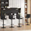Tabourets de bar rembourrés en velours Mid-Century-911706677