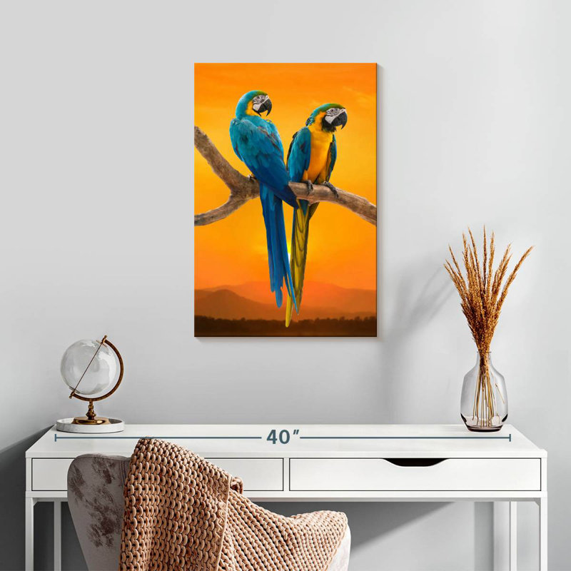 Brampt Sunset Macaw, 24" H x 16" W