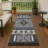 Machine Washable Indoor/Outdoor Chantille Tribal Rug-275246114-275246102