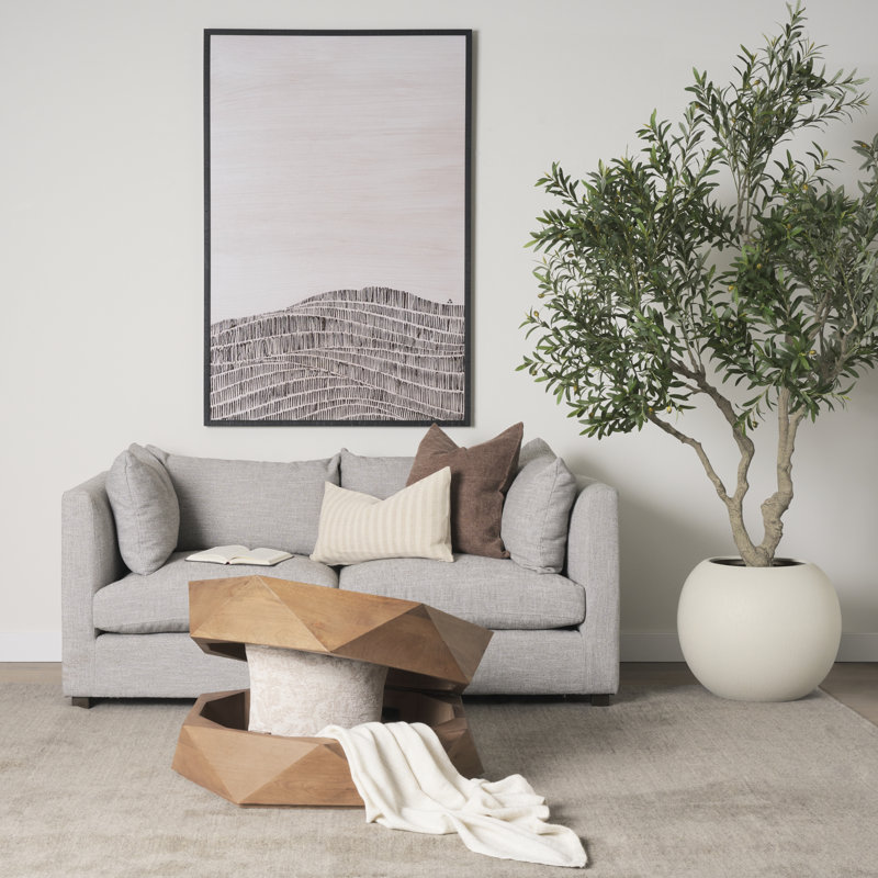 Table basse Malonne, Brun moyen, H 15 po x l 36 po x L 36 po