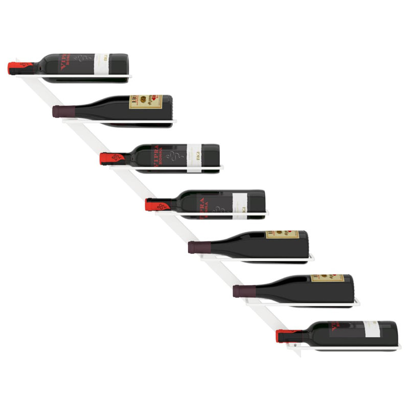 Dudek Wall Mounted Wine Bottle Rack, White
