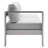 Shore Sunbrella Fabric Aluminum Outdoor Patio Left-Arm Loveseat-1452315483