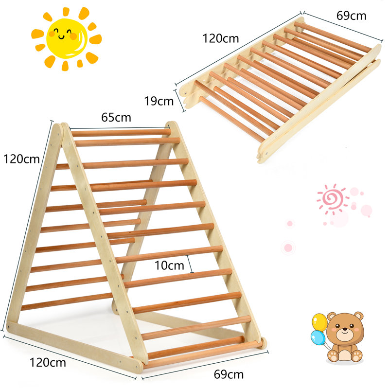Freeport Park 69cm W Wood Climber, Natural