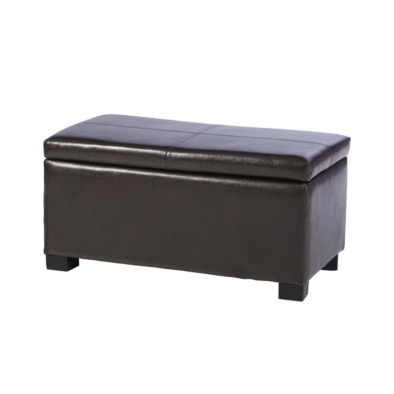 Banc de rangement en tissu Avon, Wengé