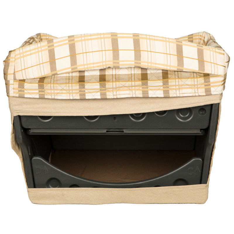 Small Brown Quilted Soft Sided Dog Carrier