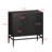 31.50" Modern 2 Door Wooden Storage Cabinet Accent Cabinet With Metal Leg Featuring Two-Tier Storage, For Living Room, Entryway And Dining Room, Painted In Black