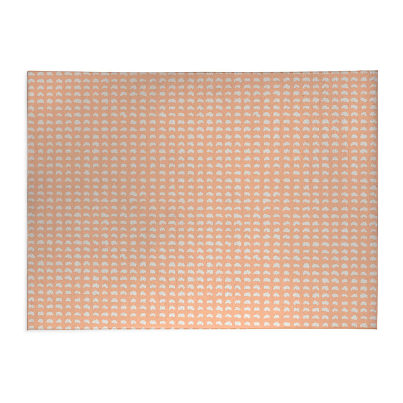 Gio Kids Play Mat, Rectangle 60" x 84", Peach/Orange