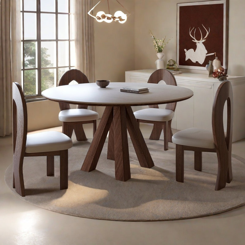 Ensemble de tables rondes Vintage, H 29,52 po x L 53,14 po x l 53,14 po