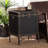 Baxton Studio Laura Vintage Black Canvas Lift-Top Trunk End Table