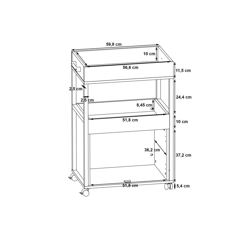Crannell 60cm Mini Bar