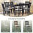 Deral Farmhouse Upholstered Dining Chairs, Gray-129849085