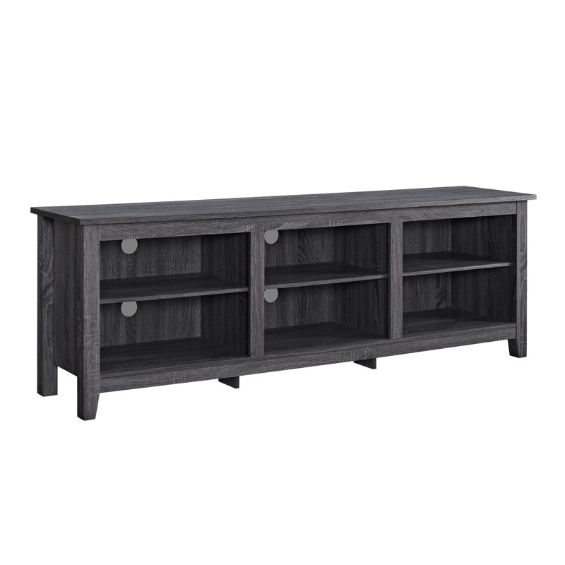 Sunbury Open Storage TV Stand, Charcoal, 70"