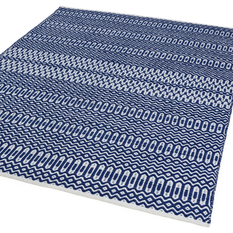 Perrotta Geometric Recycled P.E.T Hand Woven Indoor / Outdoor Area Rug, Rectangle 120 x 170cm