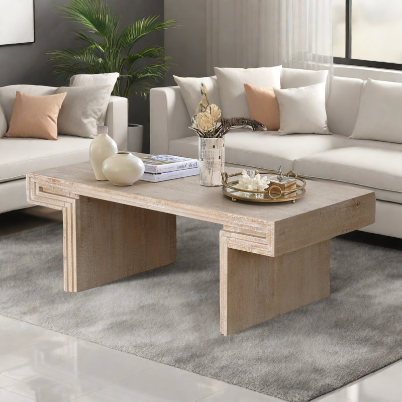 Table basse American Vintage, Naturel antique