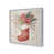 Cadre simple en chrome poli, bois massif