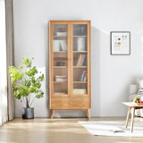 Modern simple log bookcase