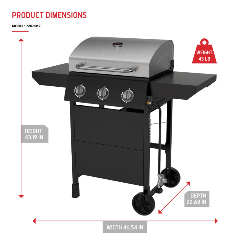 Nexgrill 3 - Burner Liquid Propane Gas Grill