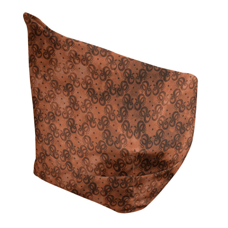 Sac de pois Leffel, H 38 po x L 42 po x P 29 po, Pouf fauteuil, Chocolat / Brun