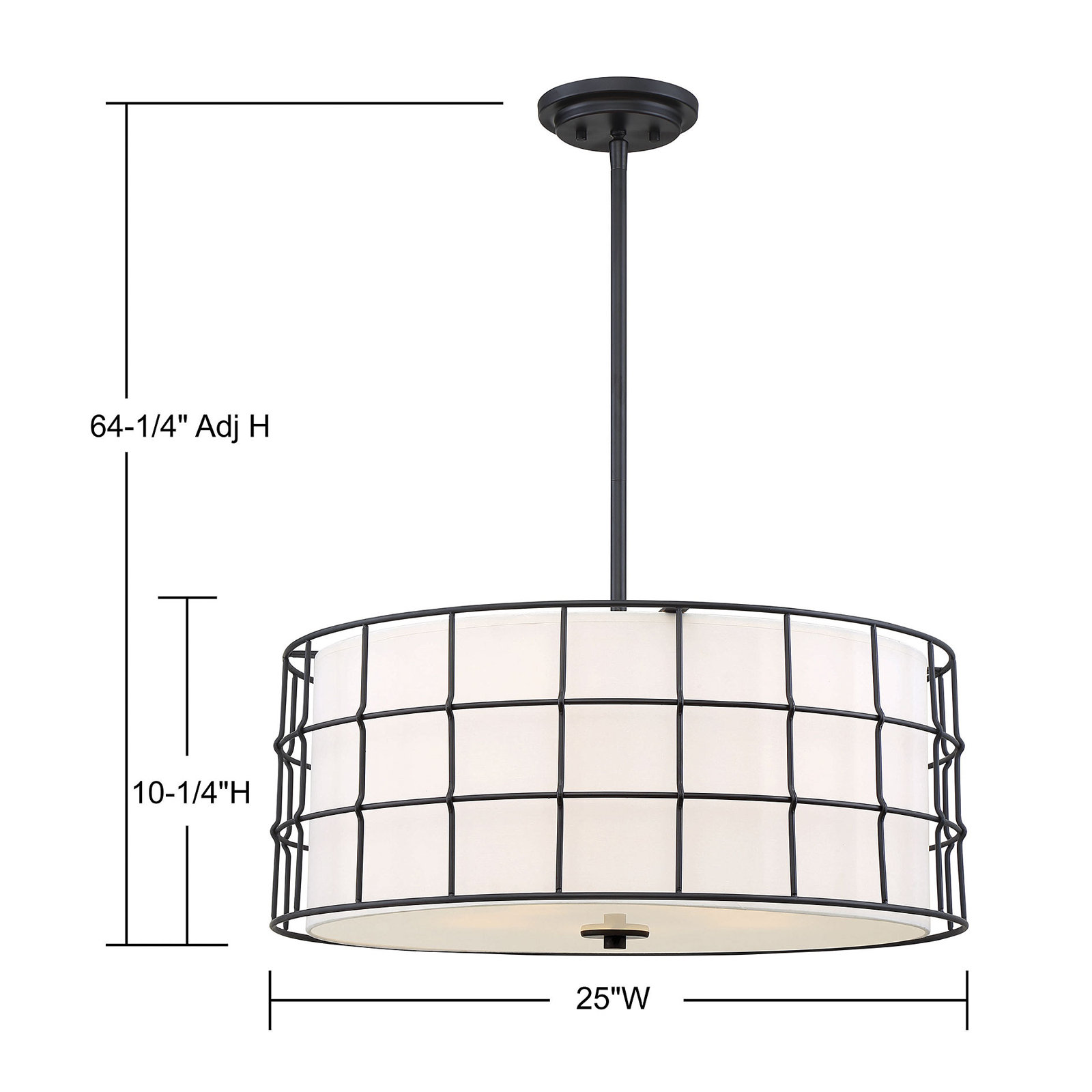 Dimmable Pendant, Black, Pendant