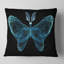 Coussin à imprimé floral turquoise-30059028-30059031