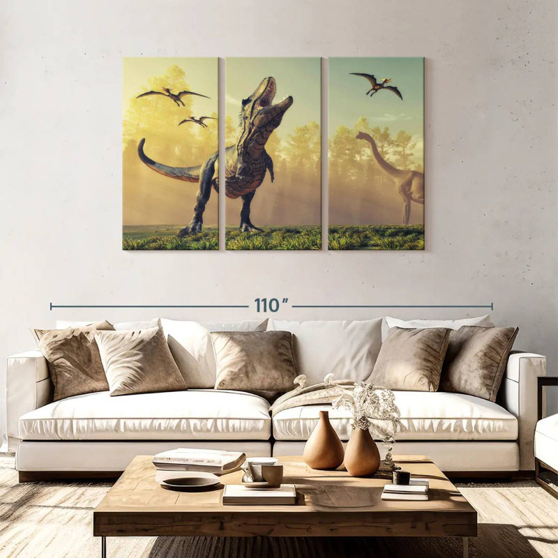 Dinosaur Park, 48" H x 74" W
