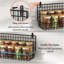  Grand support à épices mural pliable à 4 niveaux amélioré, rangement empilable avec 5 crochets, pouvant contenir 80 pots pour l'organisation de garde-manger