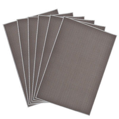 Brown Sawtooth PVC Placemats Durable Table Protector For Dining Table Decor Scratch Resistant